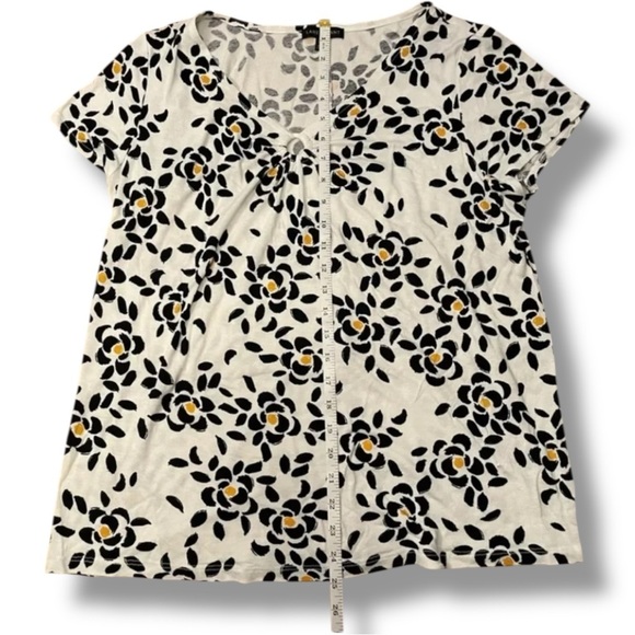 LANE BRYANT Stretch Tee - White Floral 10/12 - Picture 7 of 8